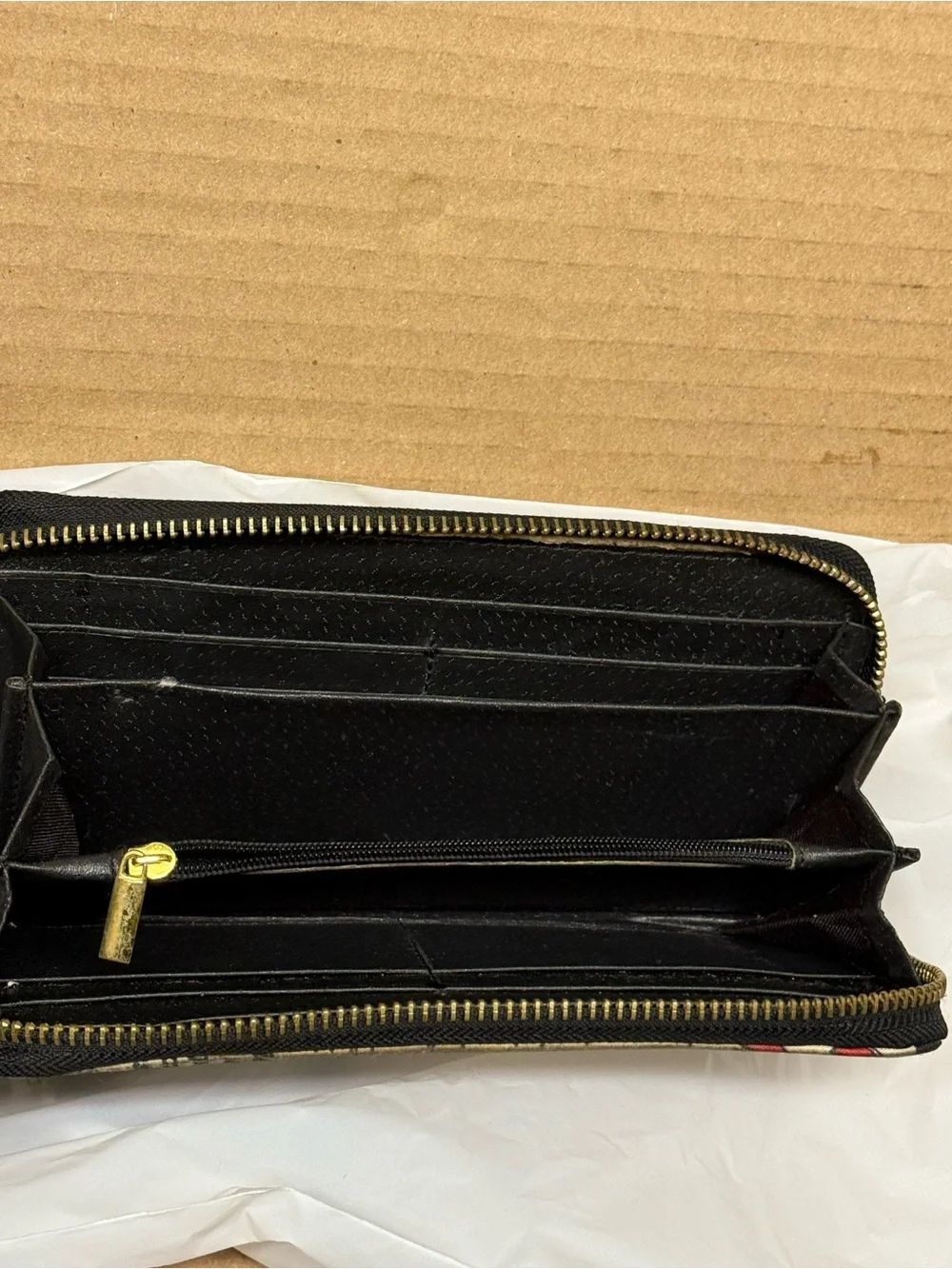 Vecento Real Designer Zipper Card Case Holder